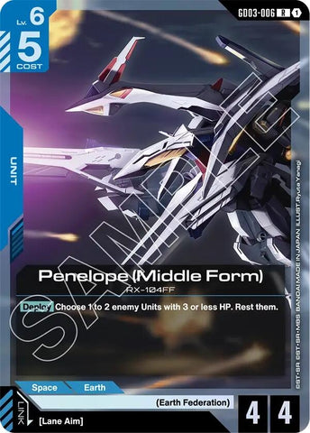 Image for Penelope (Middle Form) (GD03-006) [Steel Requiem] - Gundam Card Game