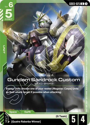 Image for Gundam Sandrock Custom (GD03-025) [Steel Requiem] - Gundam Card Game