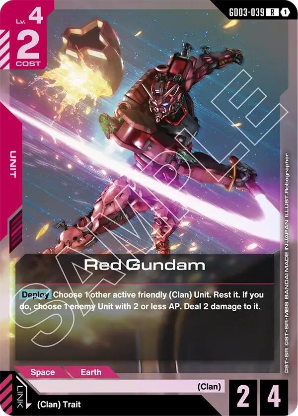 Image for Red Gundam (GD03-039) [Steel Requiem] - Gundam Card Game