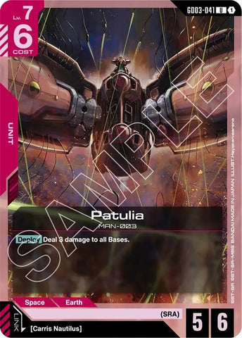 Image for Patulia (GD03-041) [Steel Requiem] - Gundam Card Game