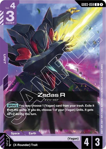 Image for Zedas R (GD03-059) [Steel Requiem] - Gundam Card Game