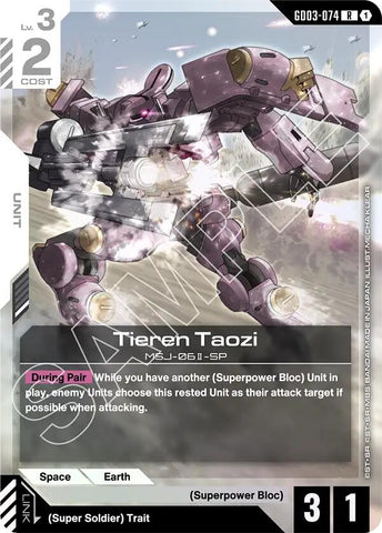 Image for Tieren Taozi (GD03-074) [Steel Requiem] - Gundam Card Game
