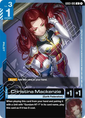 Image for Christina Mackenzie (GD03-085) [Steel Requiem] - Gundam Card Game