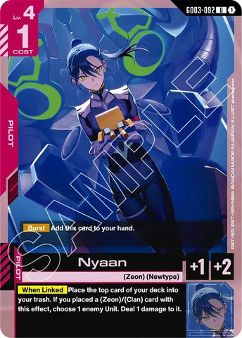 Image for Nyaan (GD03-092) [Steel Requiem] - Gundam Card Game