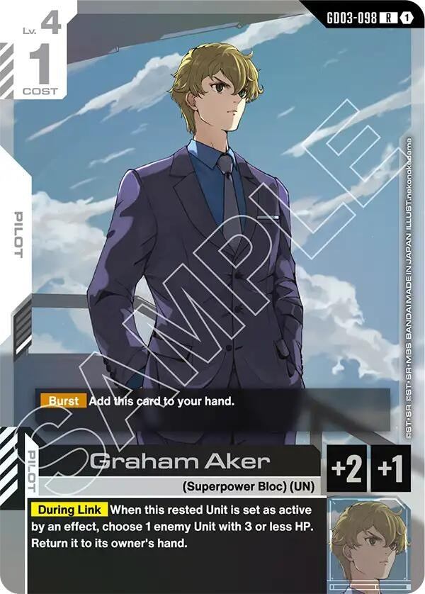 Image for Graham Aker (GD03-098) [Steel Requiem] - Gundam Card Game