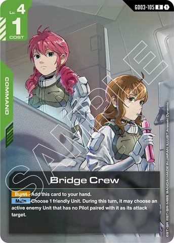 Image for Bridge Crew (GD03-105) [Steel Requiem] - Gundam Card Game