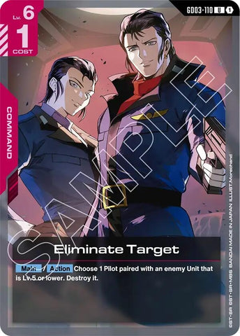Image for Eliminate Target (GD03-110) [Steel Requiem] - Gundam Card Game