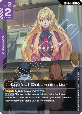 Image for Look of Determination (GD03-114) [Steel Requiem] - Gundam Card Game
