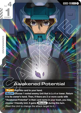 Image for Awakened Potential (GD03-118) [Steel Requiem] - Gundam Card Game