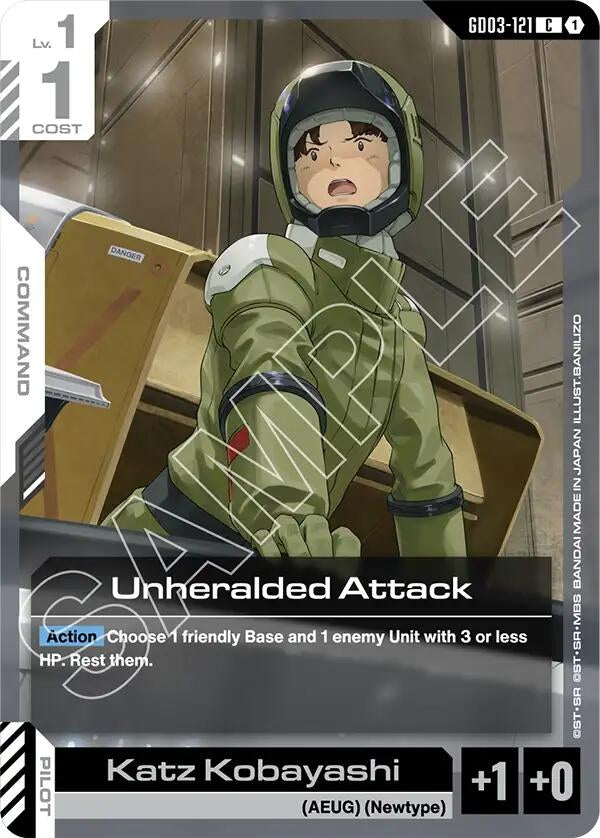 Image for Unheralded Attack (GD03-121) [Steel Requiem] - Gundam Card Game