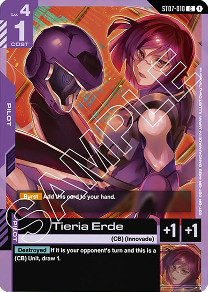 Image for Tieria Erde (ST07-010) [Starter Deck 07: Celestial Drive] - Gundam Card Game