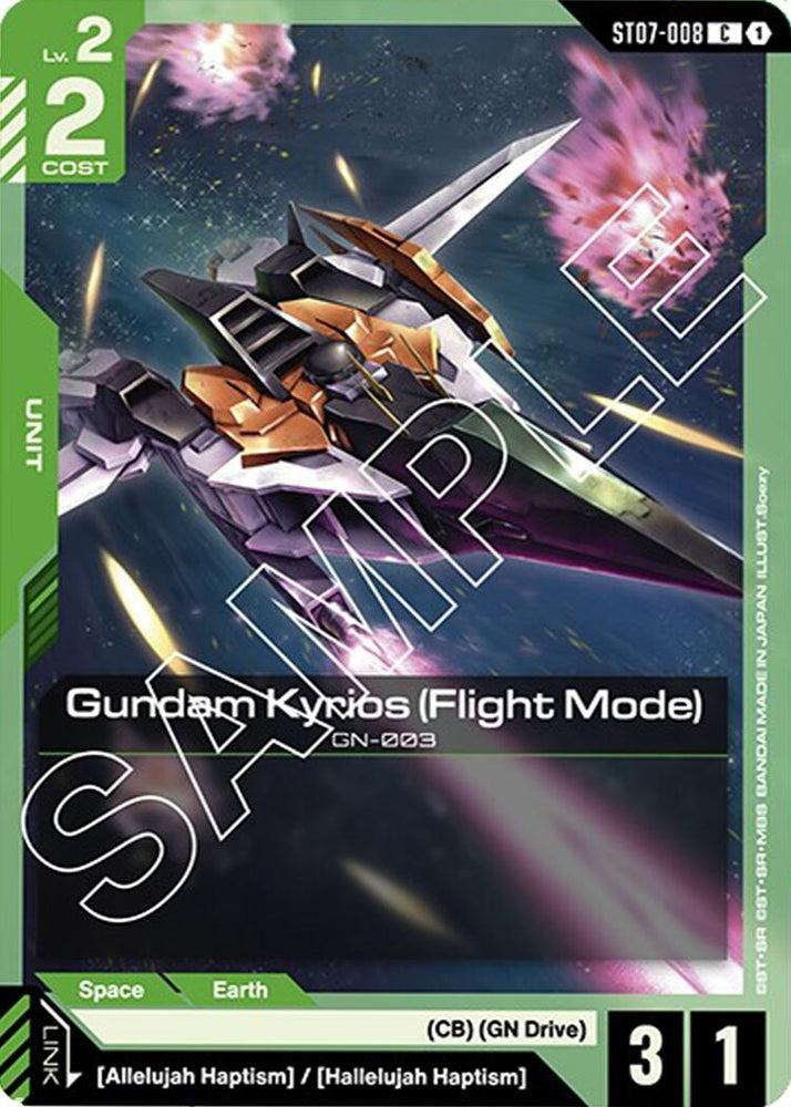 Image for Gundam Kyrios (Flight Mode) (ST07-008) [Starter Deck 07: Celestial Drive] - Gundam Card Game