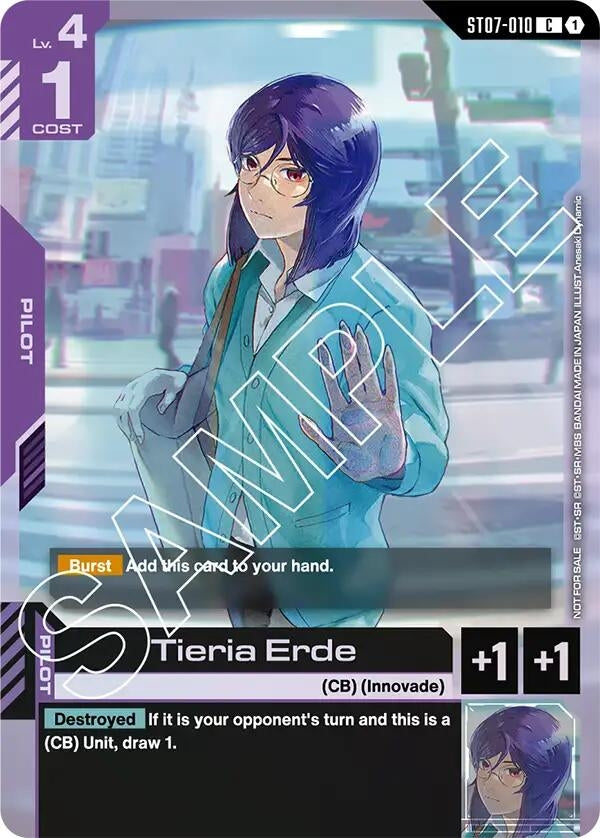 Image for Tieria Erde (Store Tournament Participant Pack 03) (ST07-010) [Gundam Promotional Cards] - Gundam Card Game