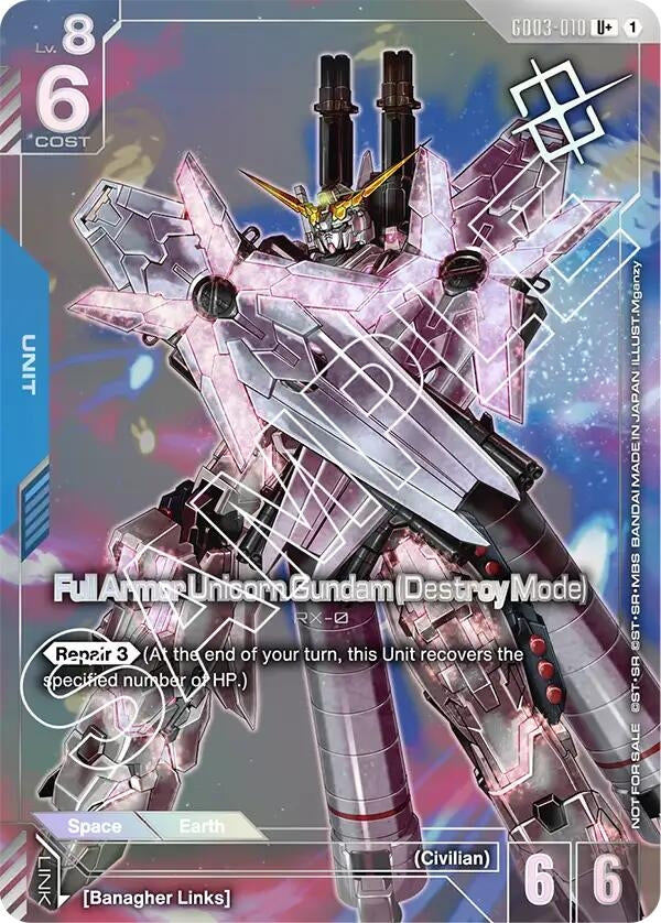 Image for Full Armor Unicorn Gundam (Destroy Mode) (Store Tournament Winner Pack 03) (GD03-010) [Gundam Promotional Cards] - Gundam Card Game