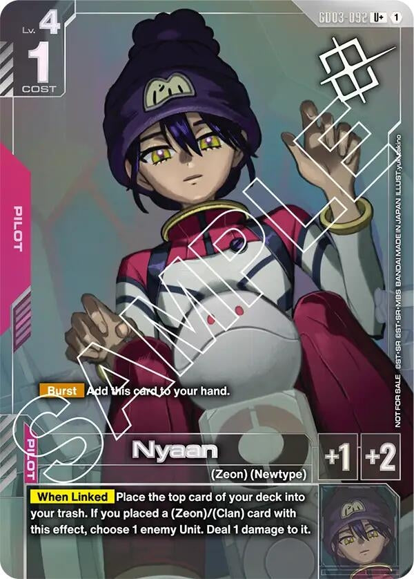 Image for Nyaan (Store Tournament Winner Pack 03) (GD03-092) [Gundam Promotional Cards] - Gundam Card Game