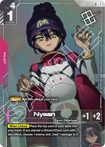 Image for Nyaan (Store Tournament Winner Pack 03) (GD03-092) [Gundam Promotional Cards] - Gundam Card Game