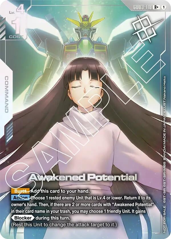 Image for Awakened Potential (Store Tournament Winner Pack 03) (GD03-118) [Gundam Promotional Cards] - Gundam Card Game