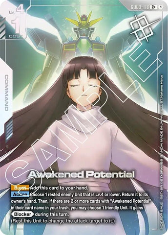 Image for Awakened Potential (Store Tournament Winner Pack 03) (GD03-118) [Gundam Promotional Cards] - Gundam Card Game