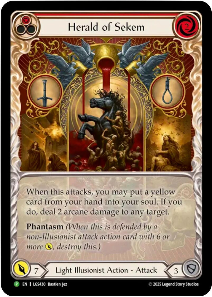 Image for Herald of Sekem - LGS430 (Extended Art) (LGS430) [Flesh and Blood: Promo Cards] - Flesh and Blood TCG