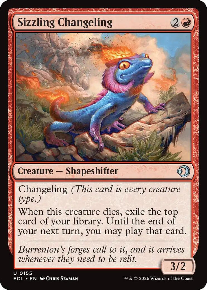 Image for Sizzling Changeling (155) [Lorwyn Eclipsed] - Magic: The Gathering