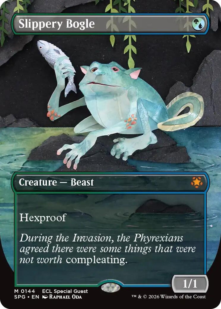 Image for Slippery Bogle (Borderless) (144) [Special Guests] - Magic: The Gathering