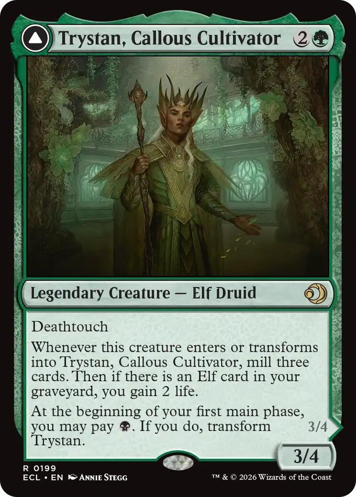 Image for Trystan, Callous Cultivator (199) [Lorwyn Eclipsed] - Magic: The Gathering