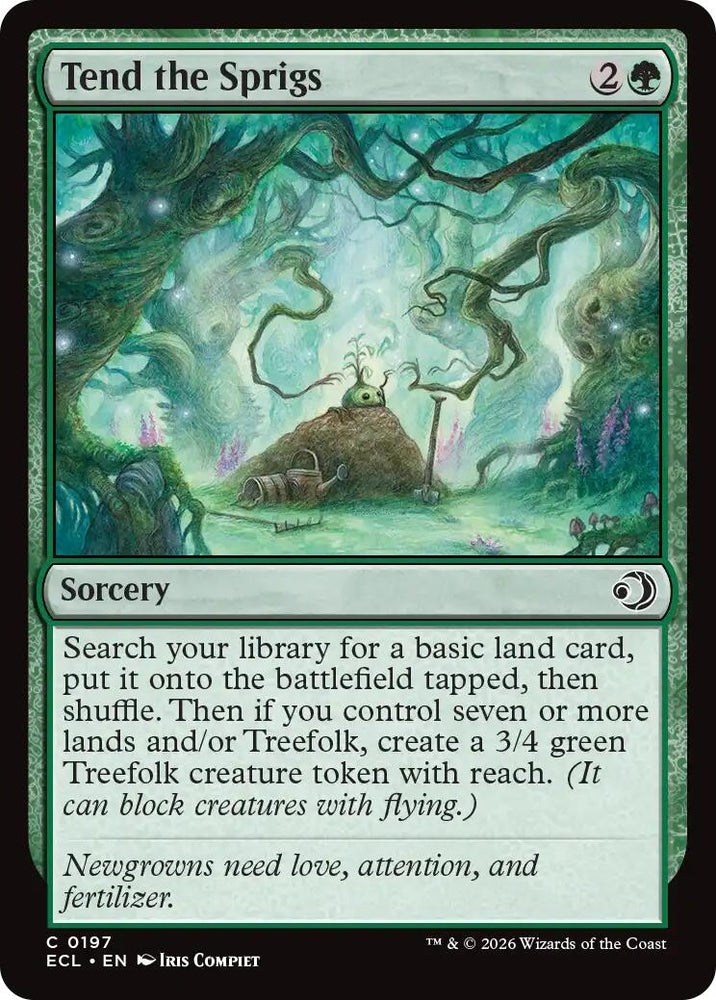 Image for Tend the Sprigs (197) [Lorwyn Eclipsed] - Magic: The Gathering