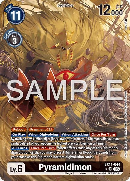 Pyramidimon (Alternate Art) (EX11-044 SR) [Dawn of Liberator]