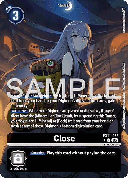 Image for Close (Alternate Art) (EX11-065 R) [Dawn of Liberator] - Digimon Card Game