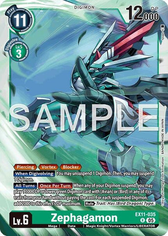 Zephagamon (EX11-035 R) [Dawn of Liberator]