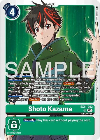 Image for Shoto Kazama (EX11-062 SR) [Dawn of Liberator] - Digimon Card Game