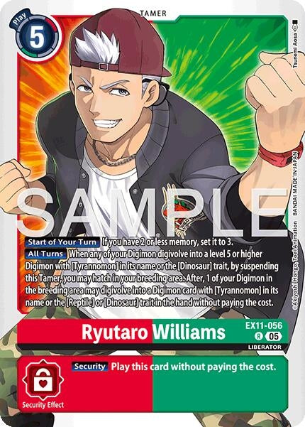 Ryutaro Williams (EX11-056 R) [Dawn of Liberator]