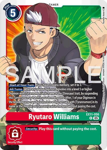 Ryutaro Williams (EX11-056 R) [Dawn of Liberator]