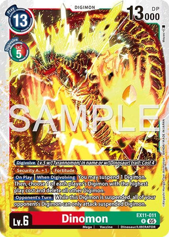 Dinomon (EX11-011 R) [Dawn of Liberator]