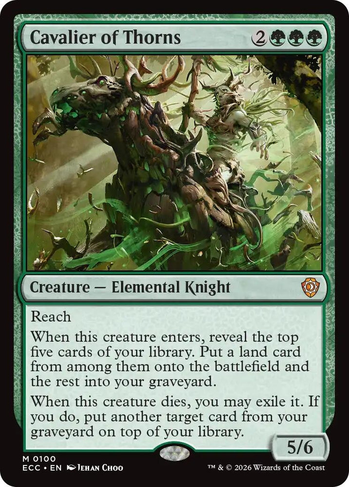 Image for Cavalier of Thorns (100) [Commander: Lorwyn Eclipsed] - Magic: The Gathering