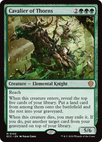 Image for Cavalier of Thorns (100) [Commander: Lorwyn Eclipsed] - Magic: The Gathering