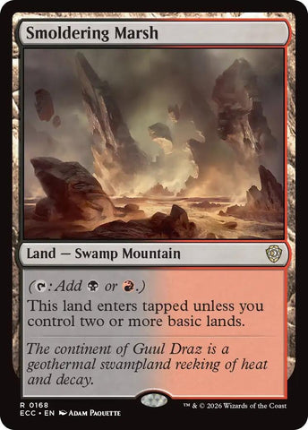 Image for Smoldering Marsh (168) [Commander: Lorwyn Eclipsed] - Magic: The Gathering