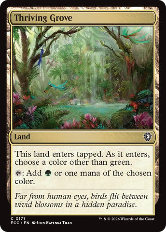 Image for Thriving Grove (171) [Commander: Lorwyn Eclipsed] - Magic: The Gathering