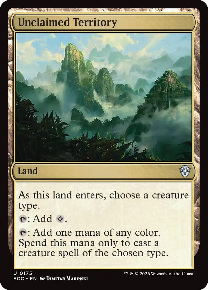 Image for Unclaimed Territory (175) [Commander: Lorwyn Eclipsed] - Magic: The Gathering