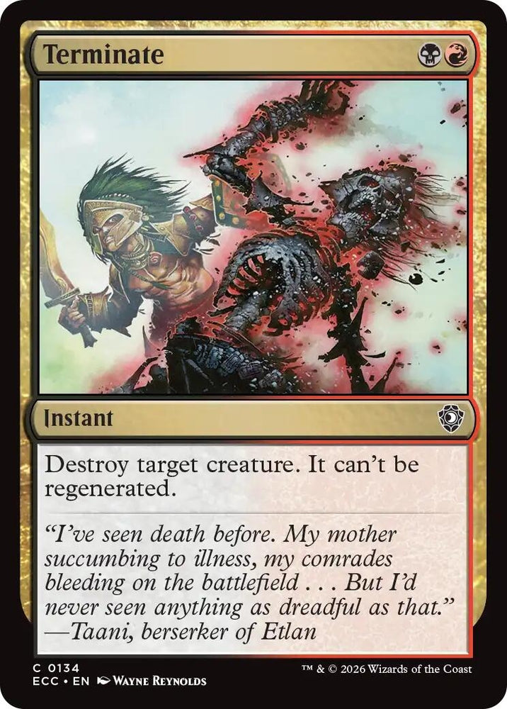 Image for Terminate (134) [Commander: Lorwyn Eclipsed] - Magic: The Gathering