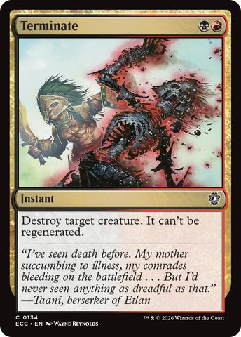 Image for Terminate (134) [Commander: Lorwyn Eclipsed] - Magic: The Gathering