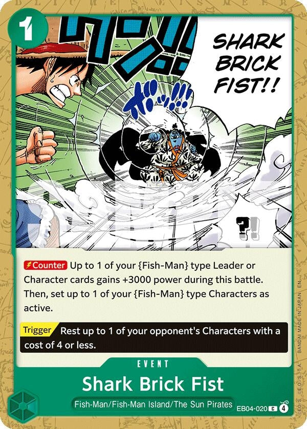 Image for Shark Brick Fist (EB04-020) [The Azure Sea's Seven] - One Piece Card Game