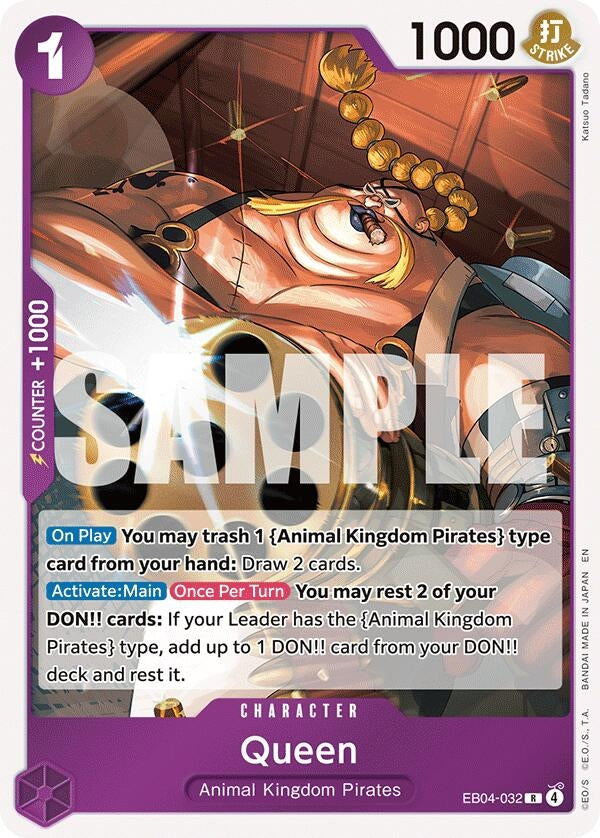 Image for Queen (EB04-032) [The Azure Sea's Seven] - One Piece Card Game