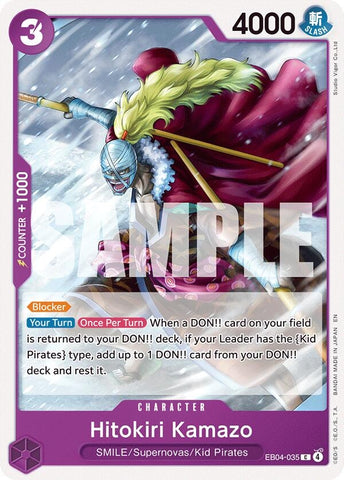 Image for Hitokiri Kamazo (EB04-035) [The Azure Sea's Seven] - One Piece Card Game