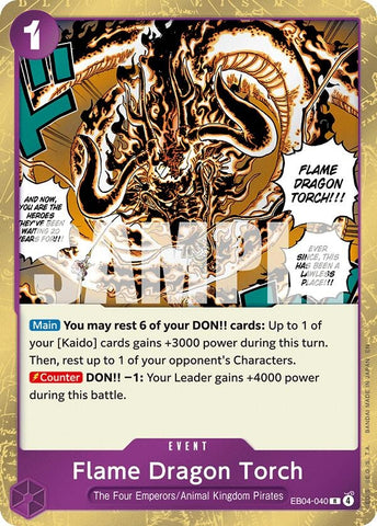 Image for Flame Dragon Torch (EB04-040) [The Azure Sea's Seven] - One Piece Card Game