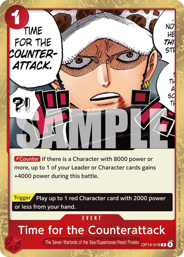 Image for Time for the Counterattack (OP14-018) [The Azure Sea's Seven] - One Piece Card Game