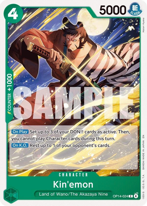 Image for Kin'emon (OP14-024) [The Azure Sea's Seven] - One Piece Card Game
