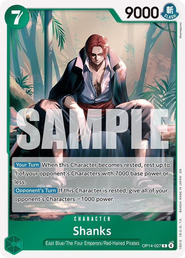 Image for Shanks (OP14-027) [The Azure Sea's Seven] - One Piece Card Game