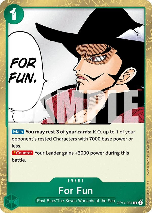 Image for For Fun (OP14-037) [The Azure Sea's Seven] - One Piece Card Game
