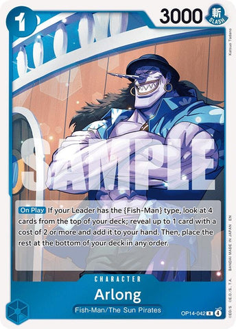 Image for Arlong (OP14-042) [The Azure Sea's Seven] - One Piece Card Game